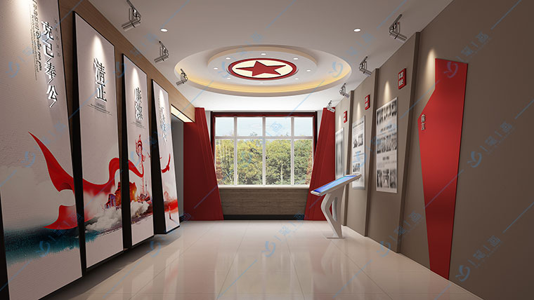 數(shù)字化黨史展館設(shè)計(jì)/黨史展館設(shè)計(jì)3d效果圖