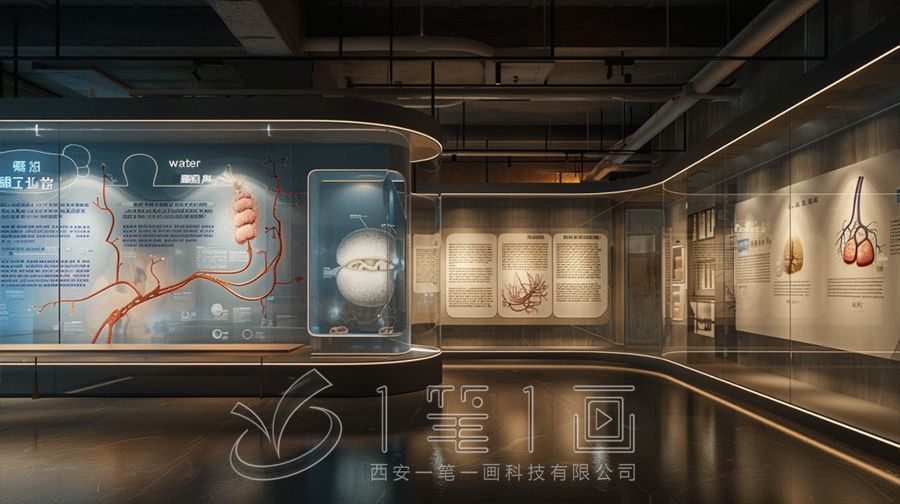 最新學(xué)校中醫(yī)藥傳統(tǒng)文化實(shí)訓(xùn)基地設(shè)計(jì)，數(shù)字化中醫(yī)藥展廳設(shè)計(jì)方案，黔南展廳設(shè)計(jì)公司
