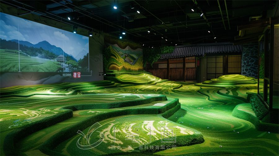 國家生態(tài)濕地生物多樣性體驗館，多媒體梯田生態(tài)系統(tǒng)展廳設(shè)計方案