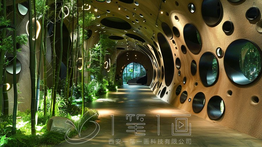 最新熊貓老家原生態(tài)體驗館設(shè)計，多媒體熊貓展廳建設(shè)方案