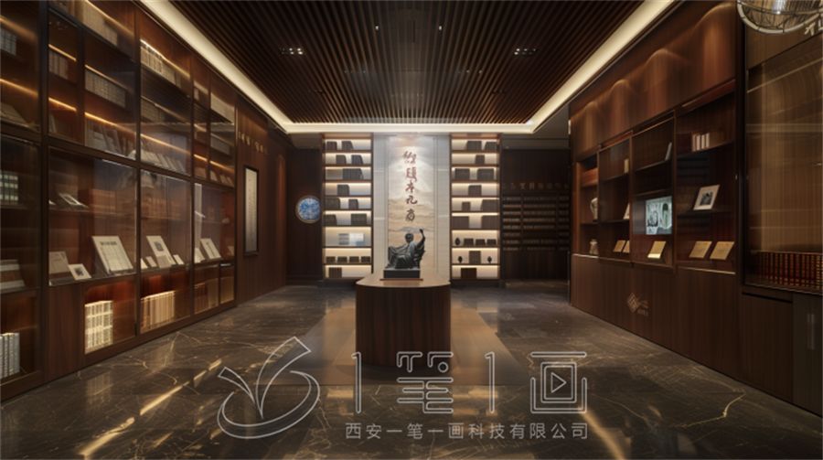 **紀(jì)念藏書館展廳設(shè)計方案，多媒體互動展廳建設(shè)方案