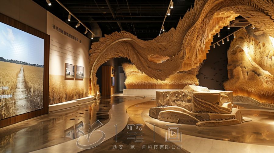 雜交水稻博物館設(shè)計，現(xiàn)代農(nóng)業(yè)展廳建設(shè)，多媒體水稻博物館設(shè)計方案
