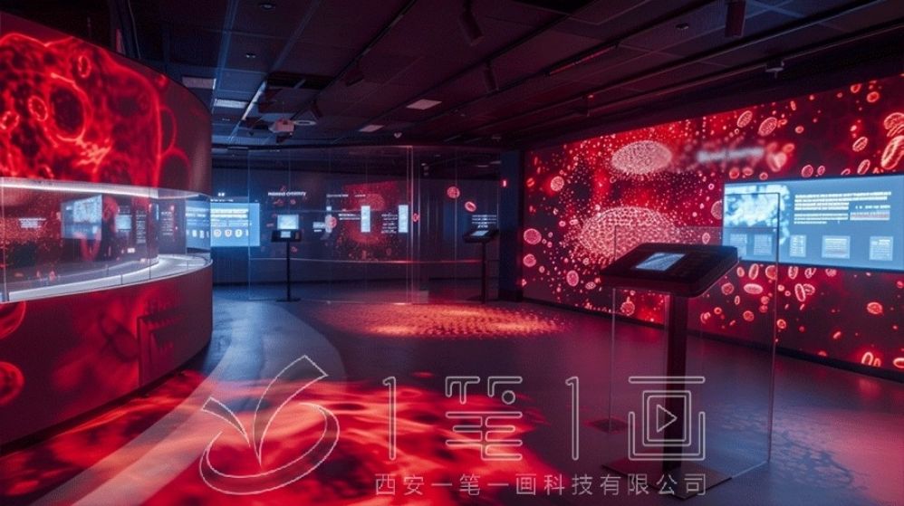 禁毒教育基地設(shè)計, 青少年禁毒展廳互動, 現(xiàn)代化展廳建